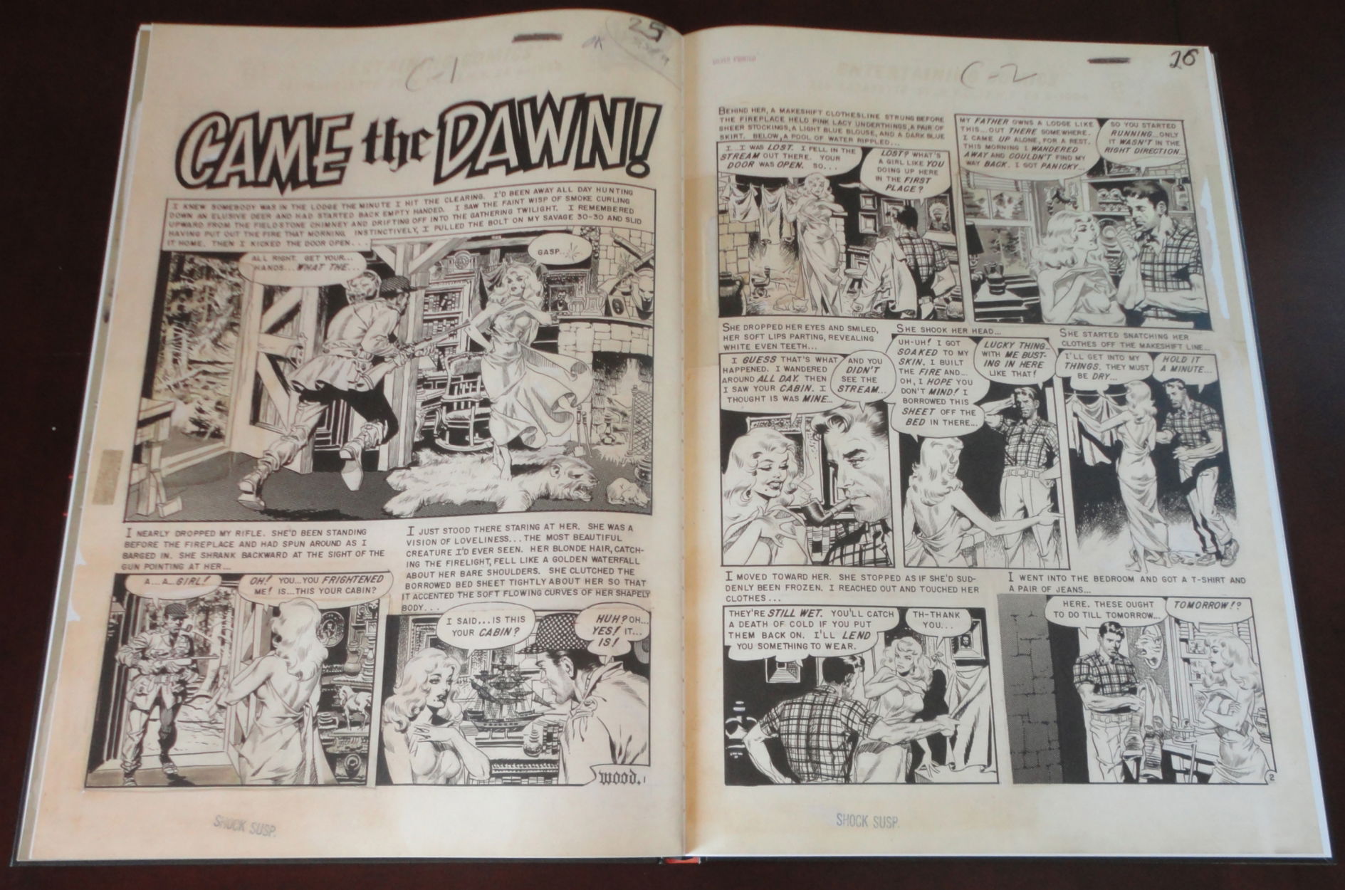 Came the Dawn by Wood pages 1 and 2, in Scott Dunbier's Wally Wood's EC ...