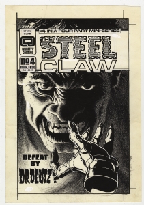 Garry Leach Steel Claw #4 Cover, Comic Art