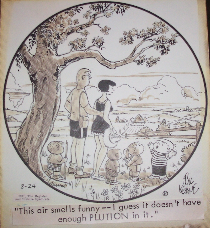 Pollution and the Family Circus Comic Art