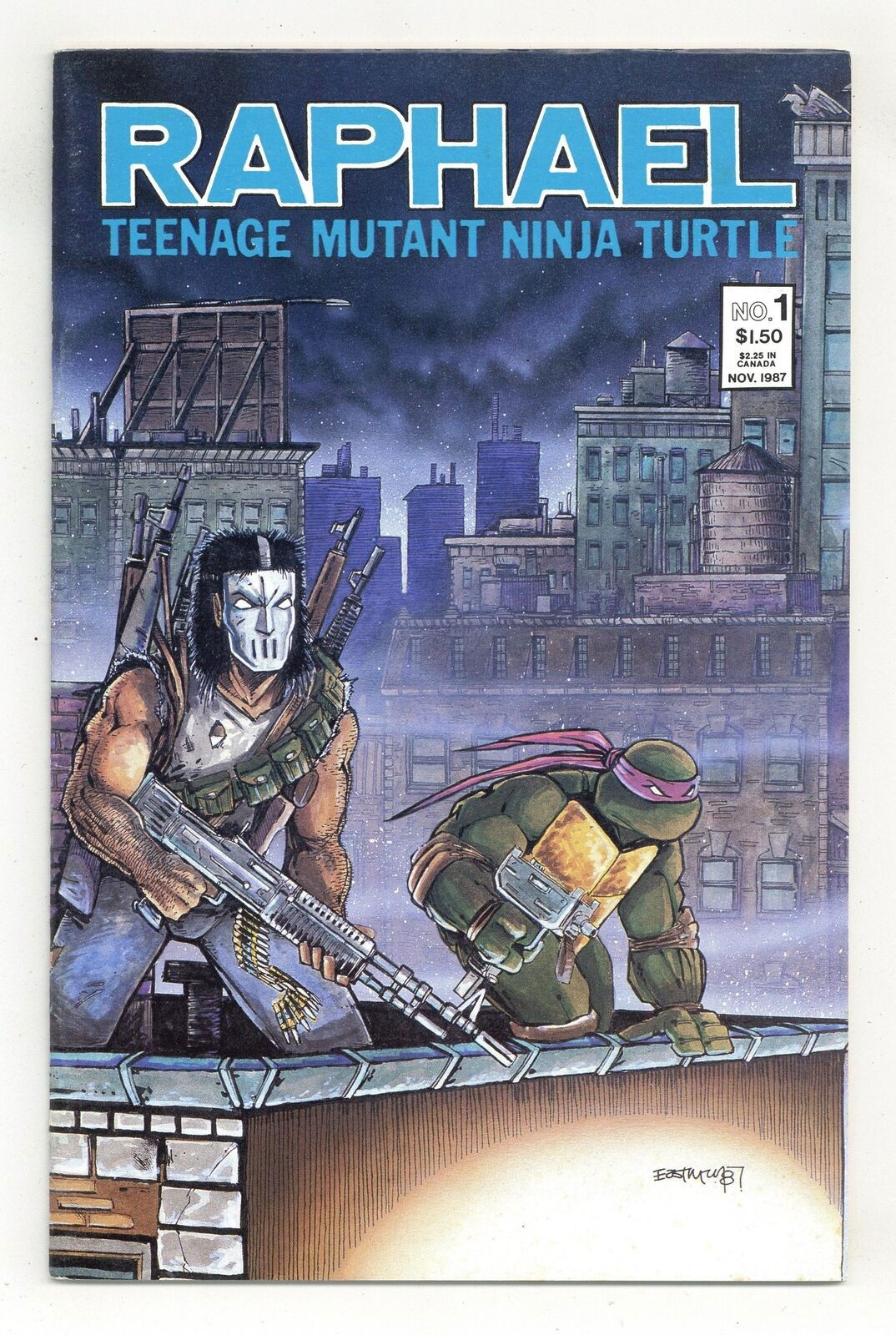 1st Ish Appearance Of Casey Jones In Raphael 1 2nd Print First By