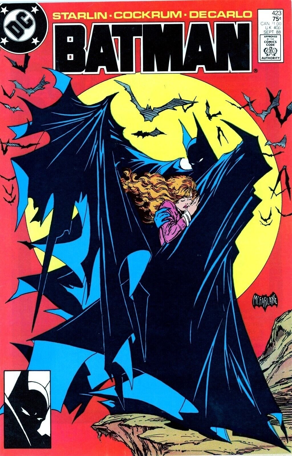 I am Batman #1 prelim cover by Tyler Kirkham (homage to Batman #423 by Todd  McFarlane), in Jordan Joanou's z10.I'M BATMAN!!!!! Comic Art Gallery  Room