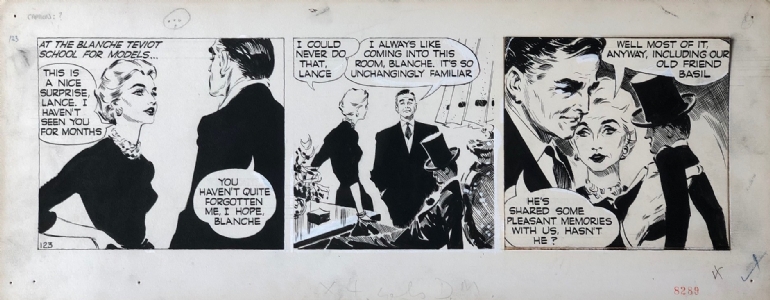 Wright, David - Carol Day, 123 (Friday, February 1, 1957) Comic Art