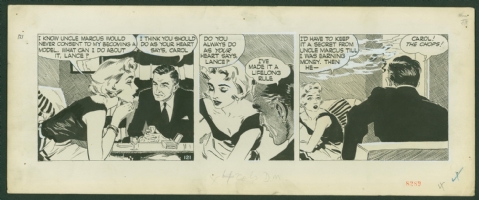 Wright, David - Carol Day, 121 (Wednesday, January 30, 1957) Comic Art