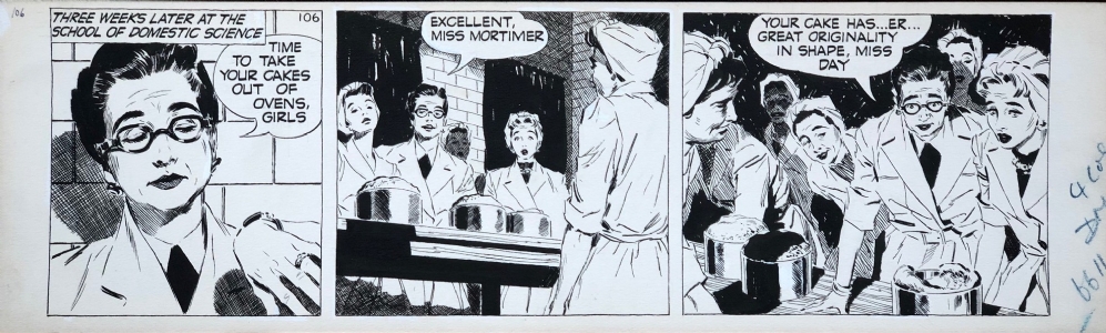 Wright, David - Carol Day, 106 (Saturday, January 12, 1957) Comic Art