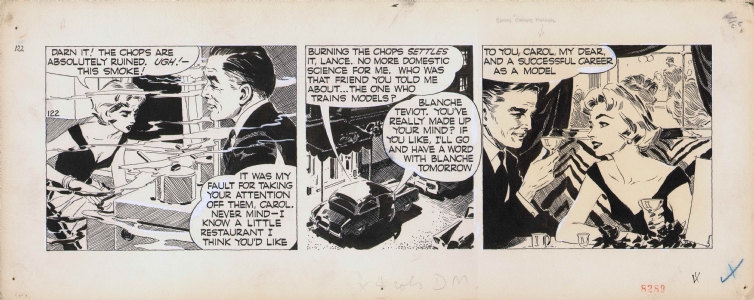 Wright, David - Carol Day, 122 (Thursday, January 31, 1957) Comic Art