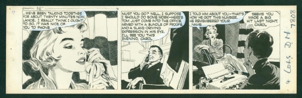 Wright, David - Carol Day, 117 (Friday, January 25, 1957) Comic Art