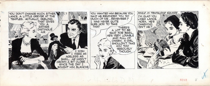 Wright, David - Carol Day, 124 (Saturday, February 2, 1957) Comic Art