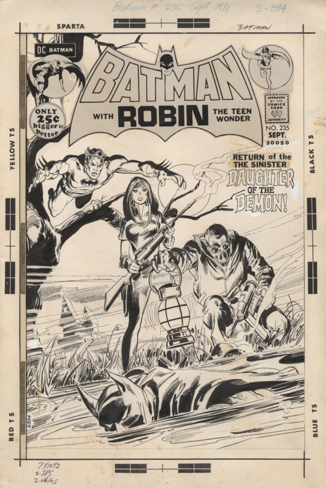 Adams, Neal - Batman, issue 235, cover (Sept 1971), in Chris K.'s BATMAN  (Adams, Aparo, Bolland, Pope) Comic Art Gallery Room