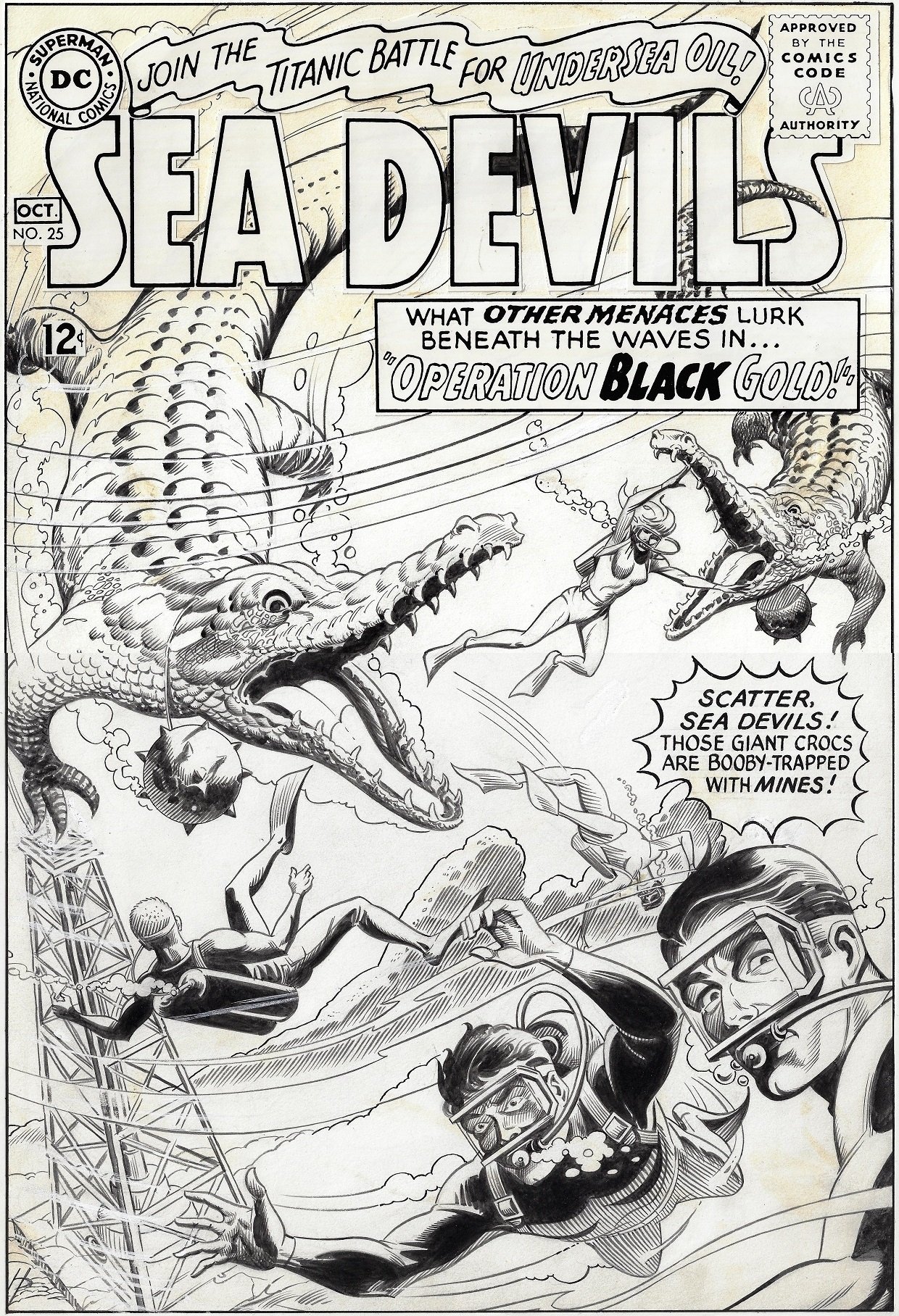 Lot - A group of DC Sea Devils and Showcase comics