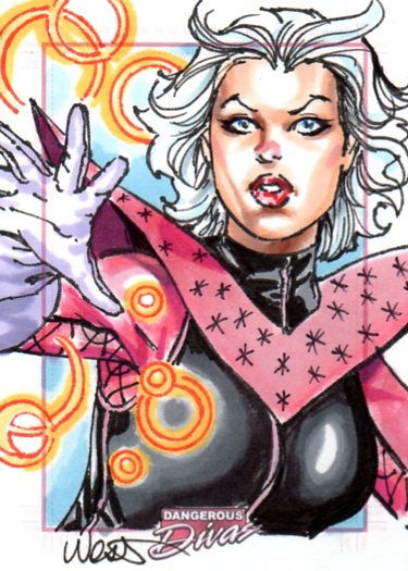 Clea, in Kevin West's Rittenhouse Archives Sketch Cards Comic Art ...