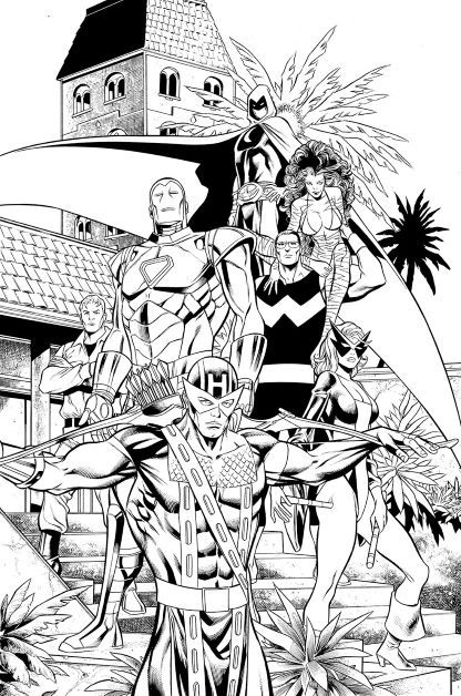 Avengers West Coast (hawkeye, Mockingbird, Iron Man -sentinel-, Tigra 