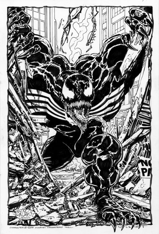 Venom, in Clint Ludwick's John Byrne's Marvel Monsters! Comic Art ...