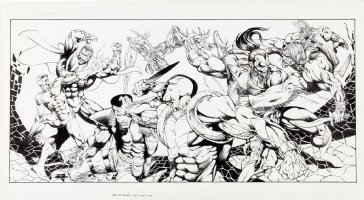 CONAN - Rogues in the House by Bart Sears - Series 1 Portfolio Plate 4  Comic Art