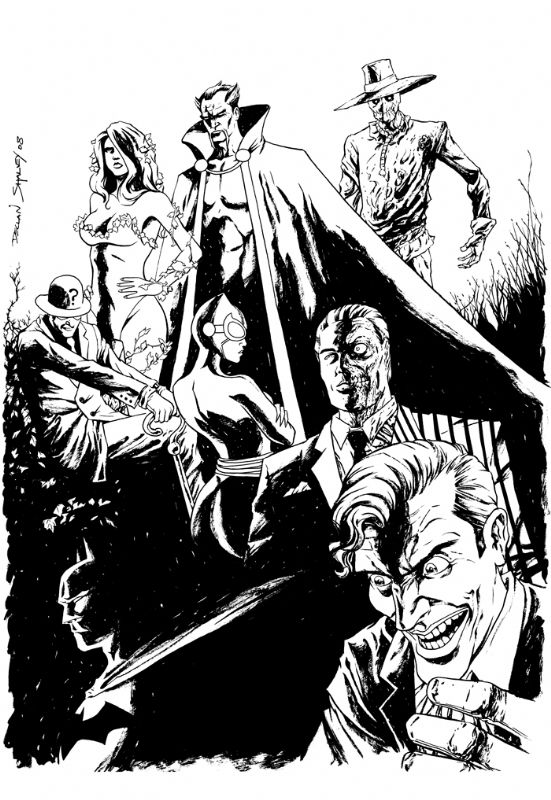 Batman & Villains Commission, in David Ferguson's Declan Shalvey Comic ...