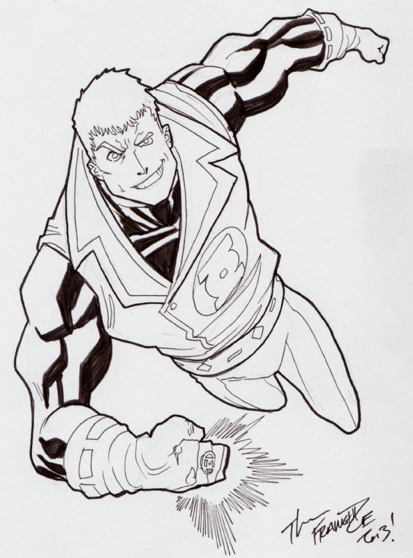 Guy Gardner by Jerry Gaylord, in Jeff Smith's Guy Gardner Sketchbook ...