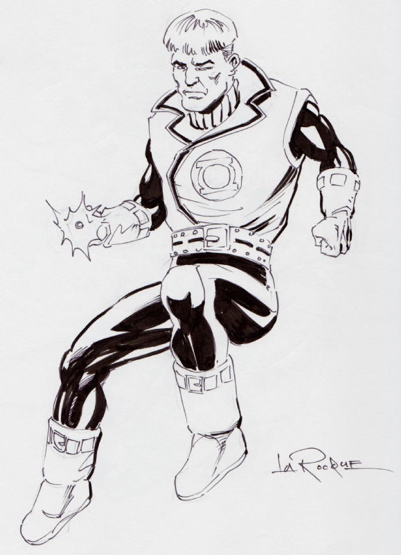 Guy Gardner by Greg LaRocque, in Jeff Smith's Guy Gardner Sketchbook ...