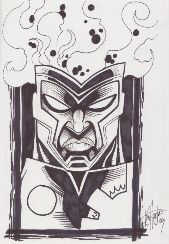 Firestorm By Ken Haeser, In Jeff Smith's Justice League Sketchbook 