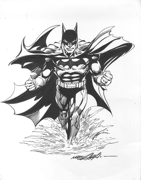 batman black and white neal adams