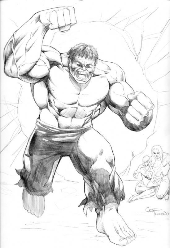 Hulk and Doc Samson, in Cesar Feliciano's Cesar Feliciano Artworks ...