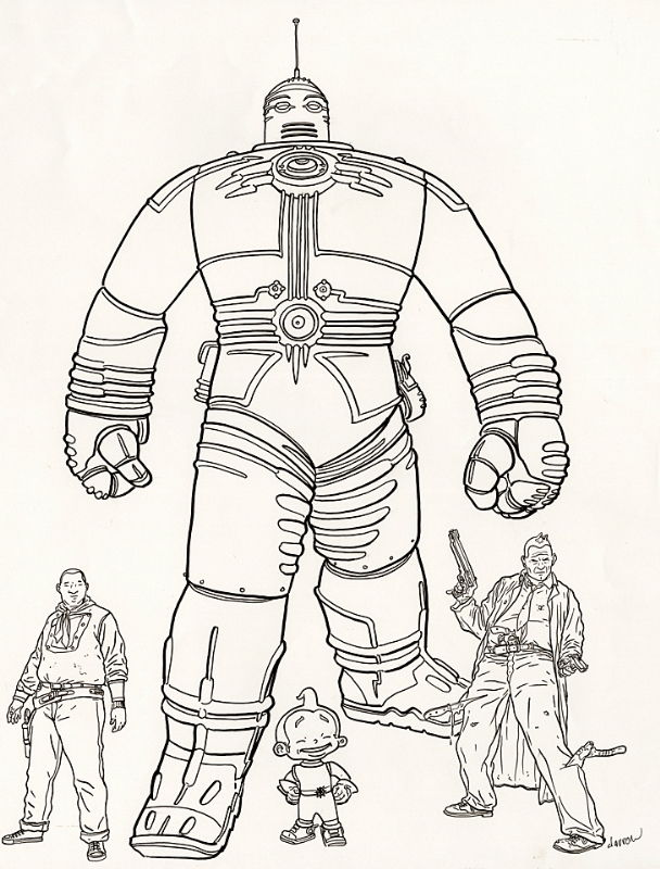 Geof Darrow, Big Guy... and Friends, in Greg Goldstein's