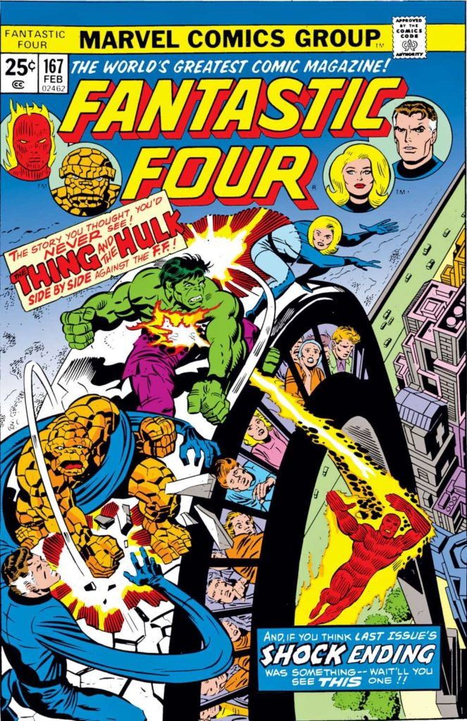 George Perez Hulk And Thing Fantastic Four 167 In Greg Goldsteins