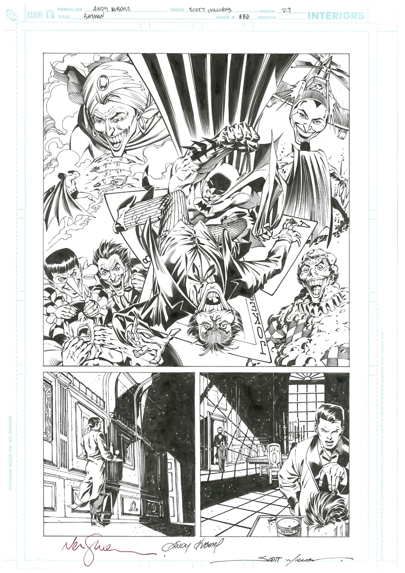 batman 686, pg 27, in brett feschuk's andy kubert Comic Art Gallery Room