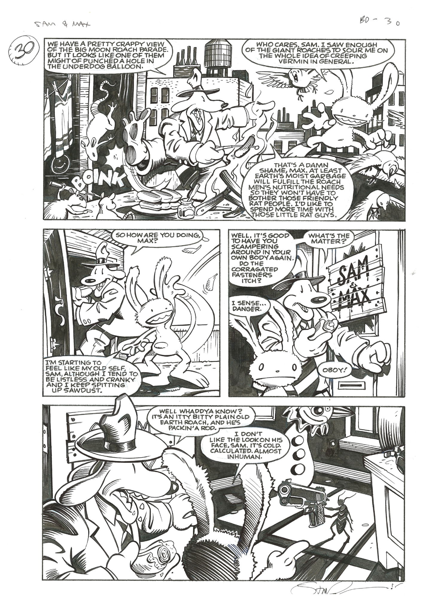 Steve Purcell Sam Max Bad Day On The Moon Pg 30 In Brett Feschuk S Steve Purcell Comic Art Gallery Room