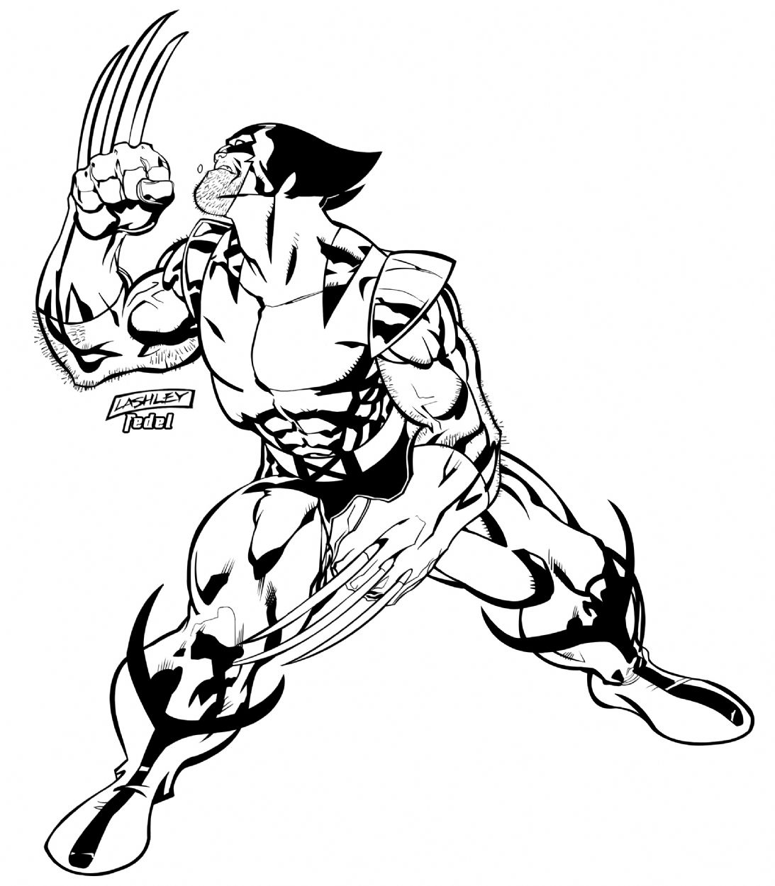 2007 Poster: Wolverine by Ken Lashley (inked), in The Joe Shuster ...