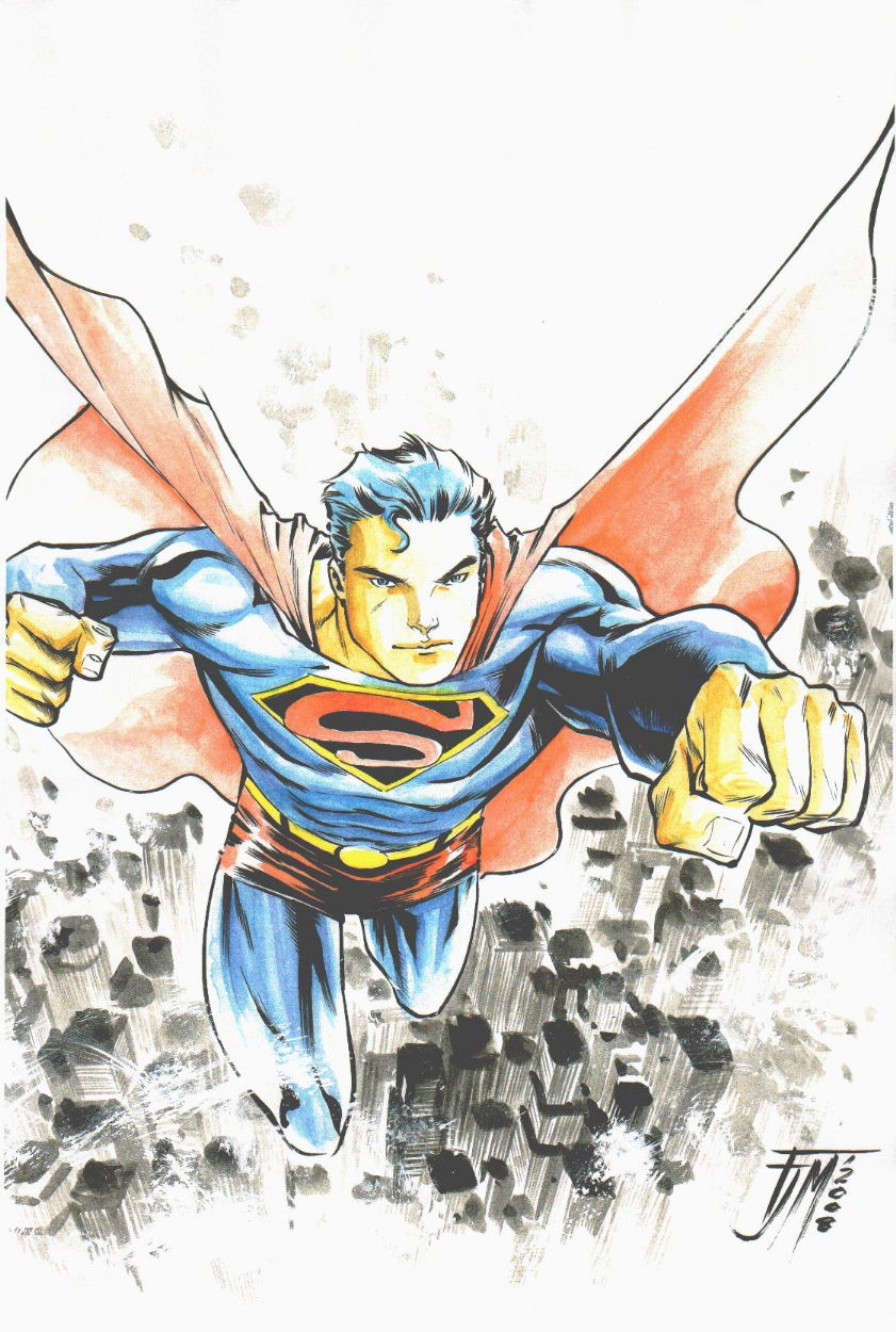 Superman By Francis Manapul In The Joe Shuster Awardss Visions Artwork Sold Comic Art 