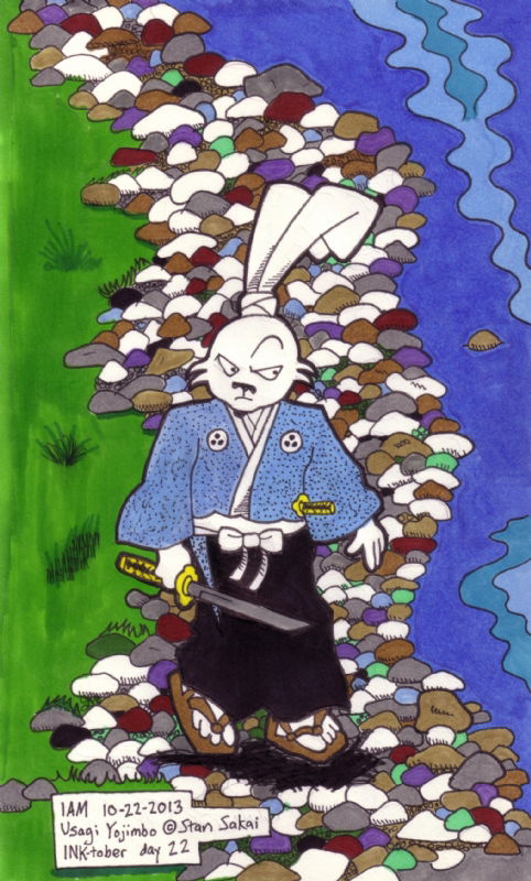 Ink-Tober Day 22-B - Stan Sakai's Usagi Yojimbo (color), In Ivan Martin ...