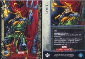 Marvel Masterpieces Loki Card #51 John Lucas, in Troy C. Punswick's ...