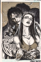The Crow Fan Club Trading Card Art #1 with Shelly Webster by James O'Barr Comic Art