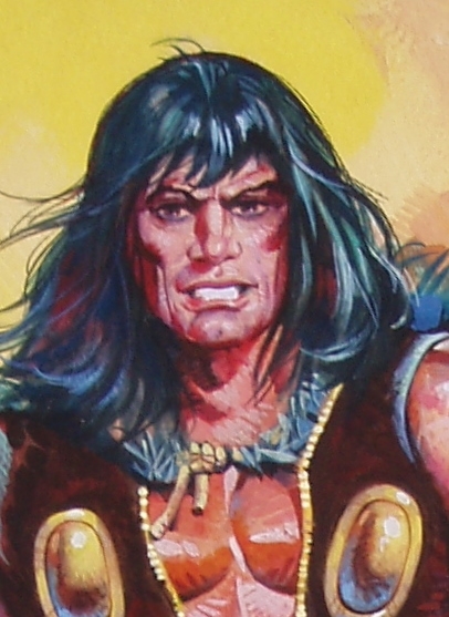  DECTAIL In Roy Mann s CONAN The BARBARIAN Comic Art Gallery Room