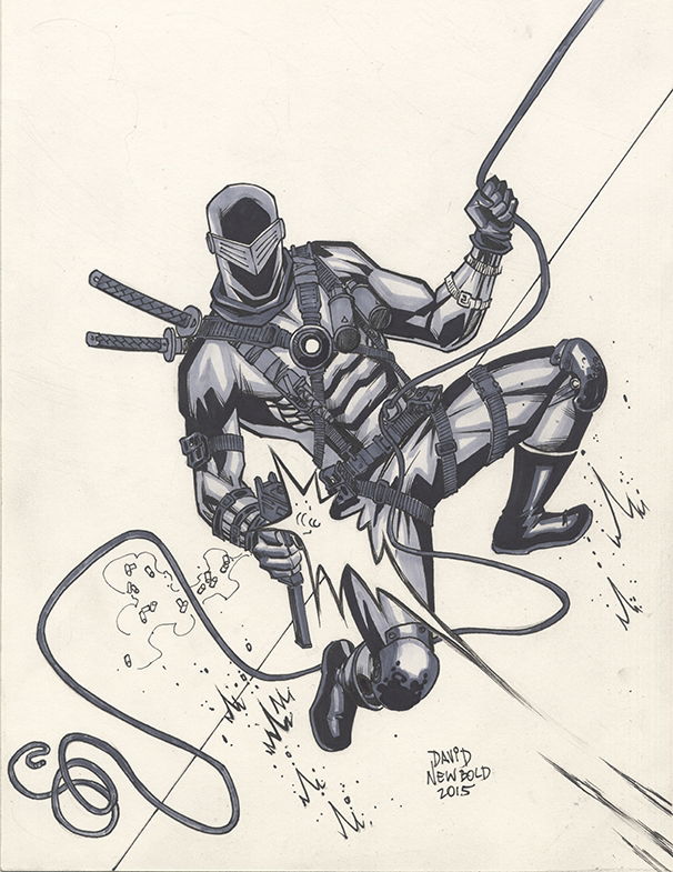 Snake Eyes, in david newbold's sketches Comic Art Gallery Room