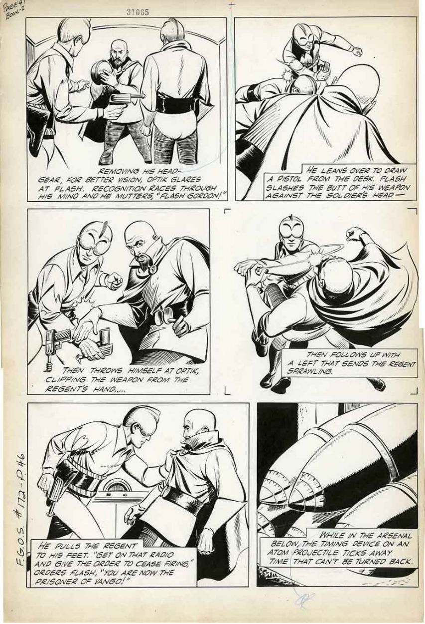 Flash Gordon Sunday by Alex Raymond from 5/16/1943 Large Full Page Size !