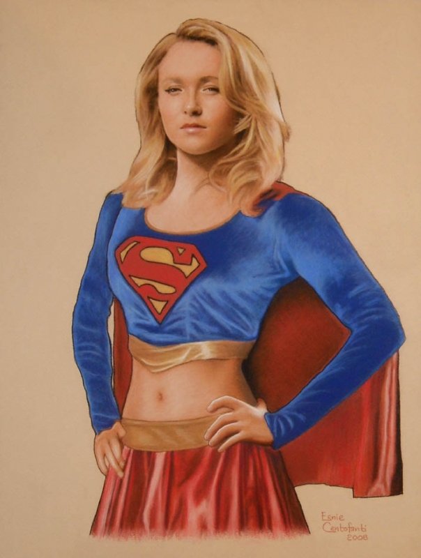 Ernie Centofanti Hayden Panettiere As Supergirl In Wallace Harringtons Supergirl Art Comic