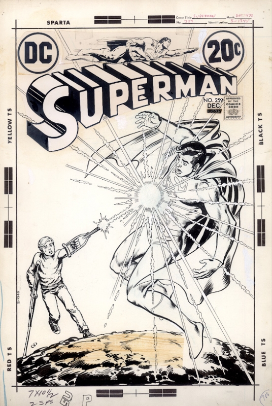geleidelijk Ongehoorzaamheid Wolk Nick Cardy Superman 259 Cover, in Wallace Harrington's Nick Cardy Comic Art  Gallery Room
