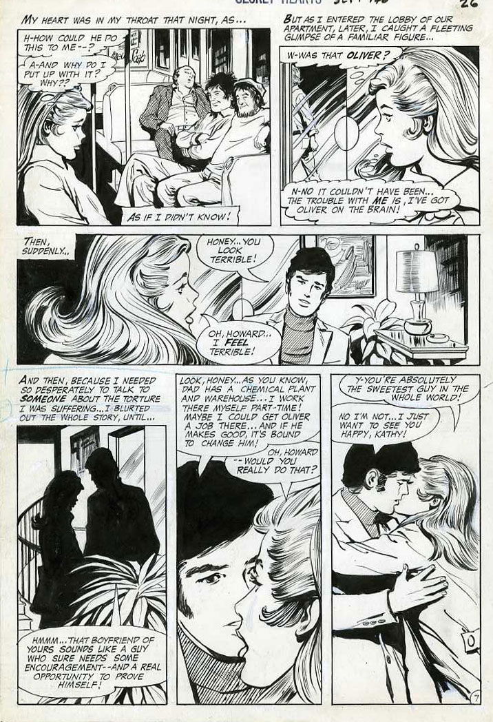 Secret Hearts 146 pg 7, in Wallace Harrington's John Rosenberger ...