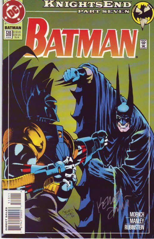 Kelley Jones--autograph On Batman #510 , In Stephen Tuohey's Autographs 