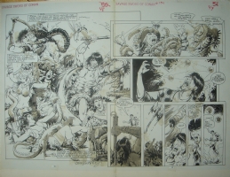 Savage Sword of Conan #154 p48-49 Comic Art