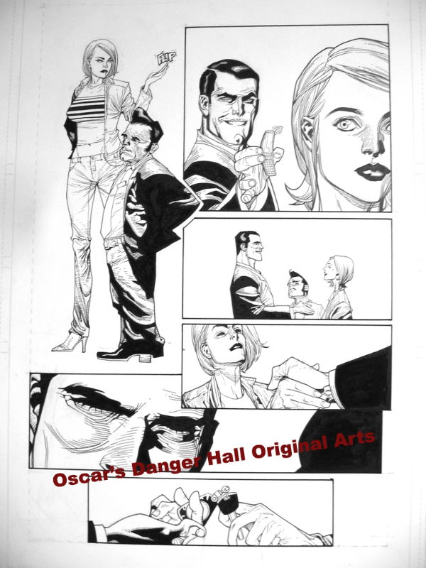 Leinil Yu Batman/Danger Girl pg16, in Oscar Marti's Danger Girl Original  Art Comic Art Gallery Room