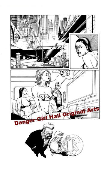 Leinil Yu Batman/Danger Girl pg08, in Oscar Marti's Danger Girl Original  Art Comic Art Gallery Room