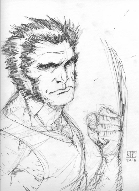 Wolverine by Khoi Pham, in Jean-Charles Marion's convention sketches ...