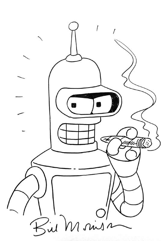 Bender, Futurama (Bill Morrison), in Shawna Garcia-Linn's Bill Morriso...