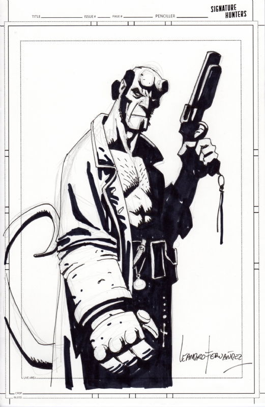 Hellboy by Leandro Fernandez, in Wolfgang Bertram's HELLBOY Comic Art ...