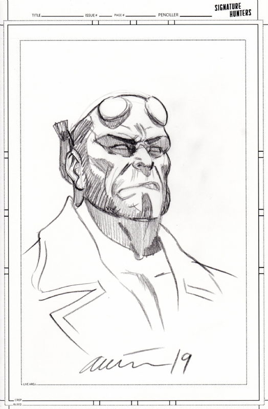 Hellboy by Daniel Acuna, in Wolfgang Bertram's HELLBOY Comic Art ...