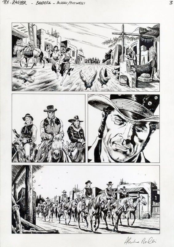 TEX WILLER incontra ZAGOR - Speciale n.003 BANDERA!, pag.007, in Giancarlo  ORAZI's PICCINELLI Alessandro Comic Art Gallery Room