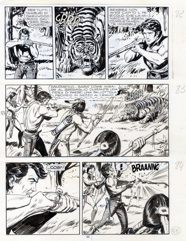 Zagor N 136 Tigre Pag 055 In Giancarlo Orazi S Ferri Gallieno Zagor Pages Comic Art Gallery Room