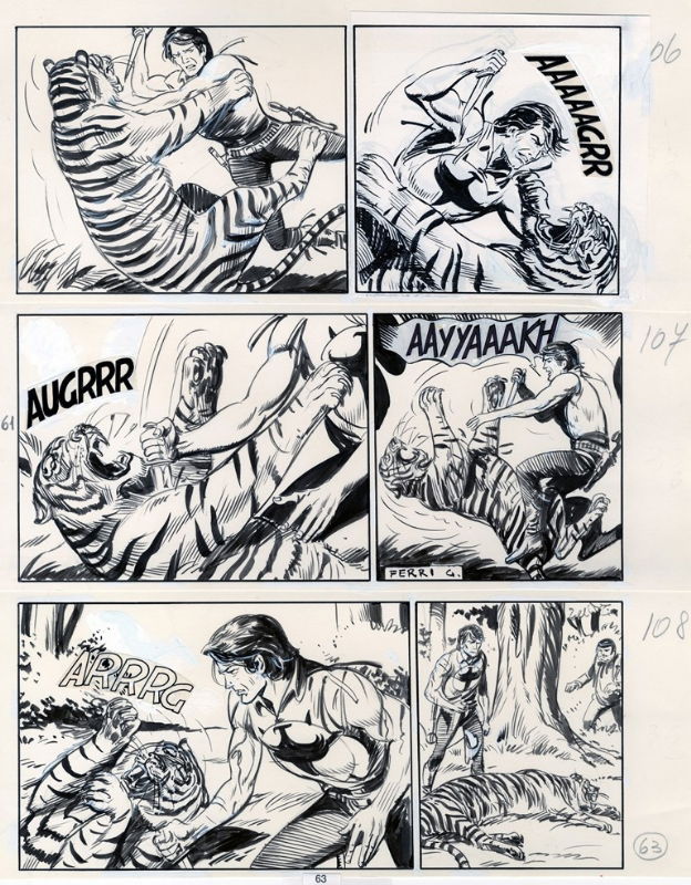 Zagor N 136 Tigre Pag 063 In Giancarlo Orazi S Ferri Gallieno Zagor Pages Comic Art Gallery Room