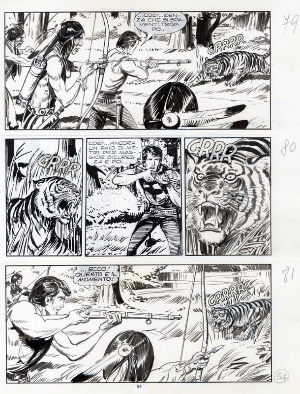 Zagor N 136 Tigre Pag 054 In Giancarlo Orazi S Ferri Gallieno Zagor Pages Comic Art Gallery Room